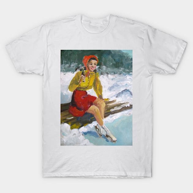 Apres Skate T-Shirt by Susan1964